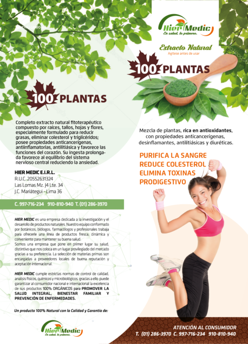 Díptico - 100 Plantas